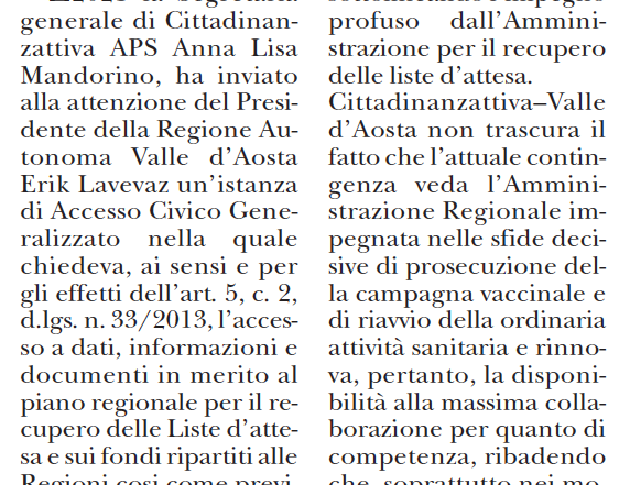 Cittadinanzattiva interviene sulle liste d'attesa