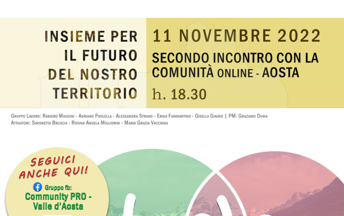 Aosta. II Incontro con la comunità