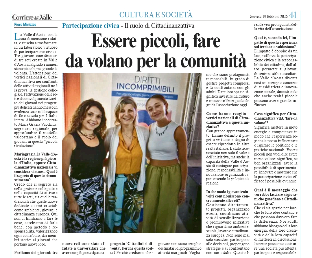 ESSERE piccoli fare da volano